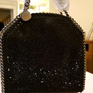 Stella McCartney Black Embellished Falabella Bag